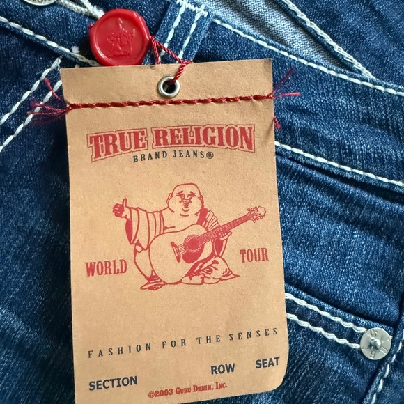 TRUE RELIGION Women’s Billy General Lee Rosewood Jeans Size 26 NWT - Picture 5 of 16